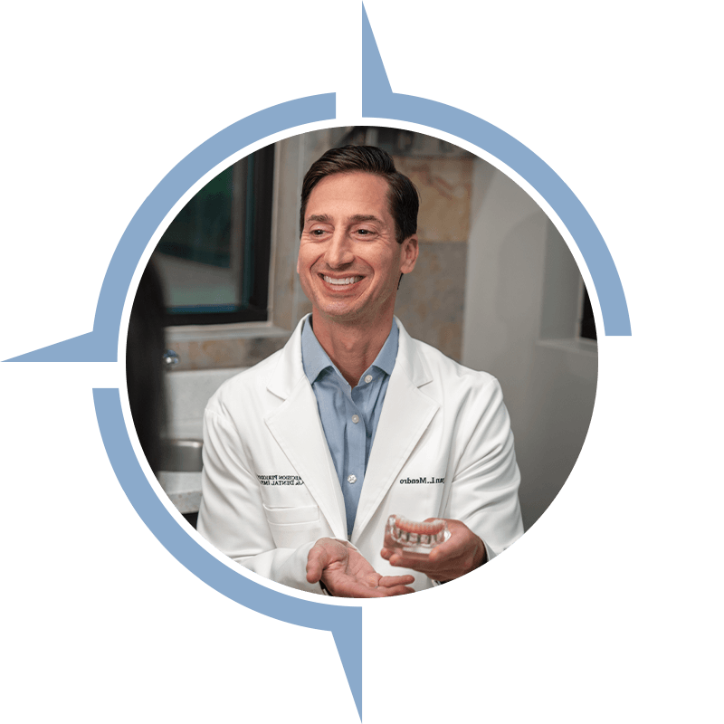 dr mendro showing full arch