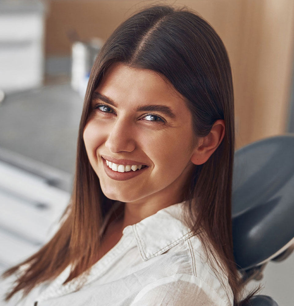 dental patient smiling